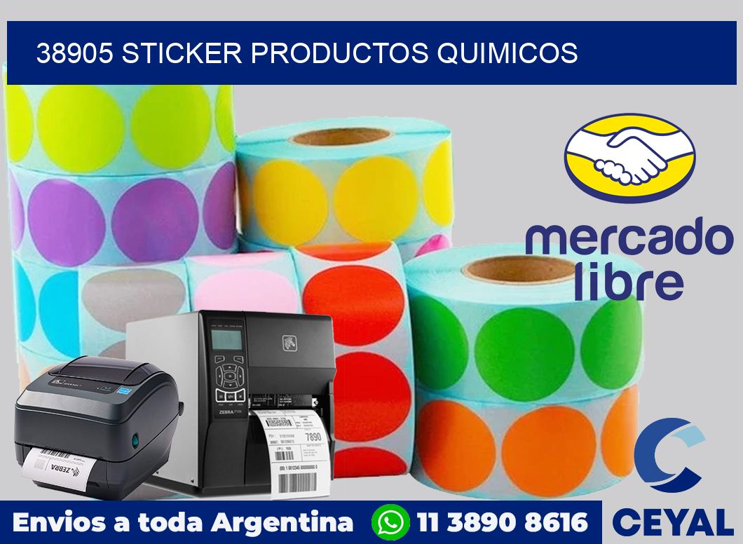38905 STICKER PRODUCTOS QUIMICOS