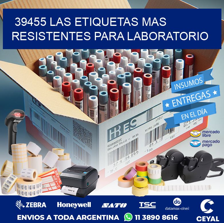39455 LAS ETIQUETAS MAS RESISTENTES PARA LABORATORIO