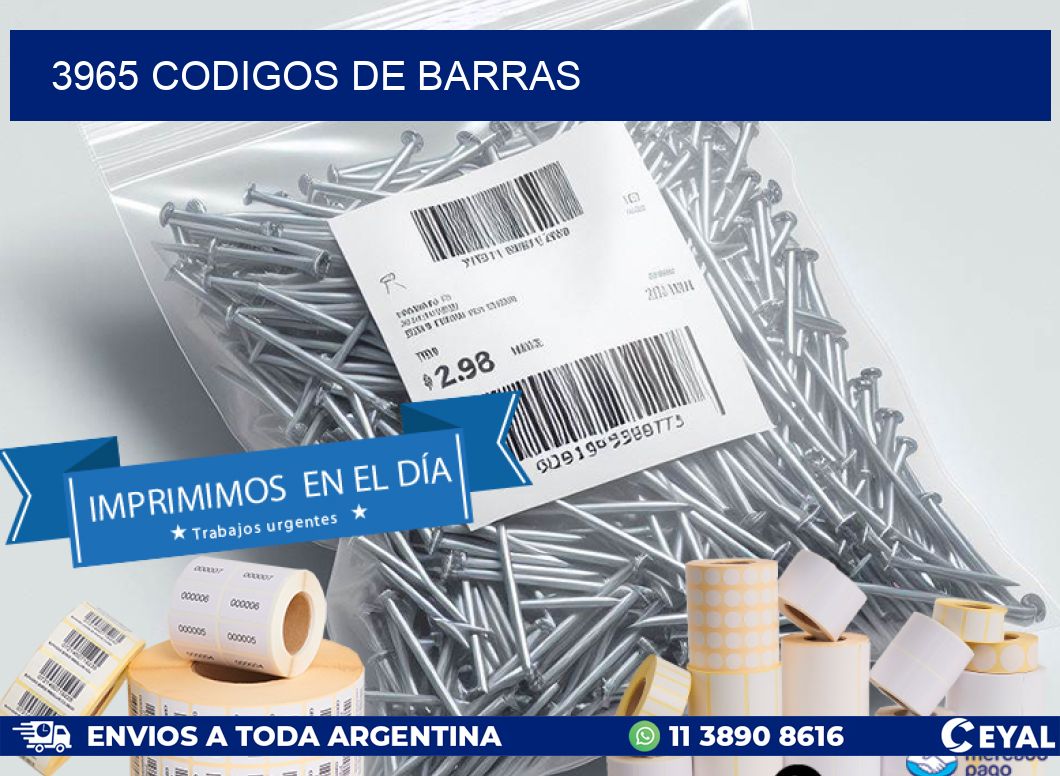 3965 codigos de barras