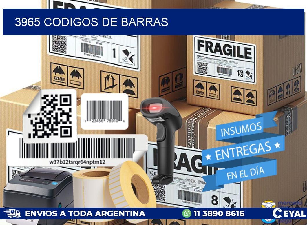 3965 codigos de barras