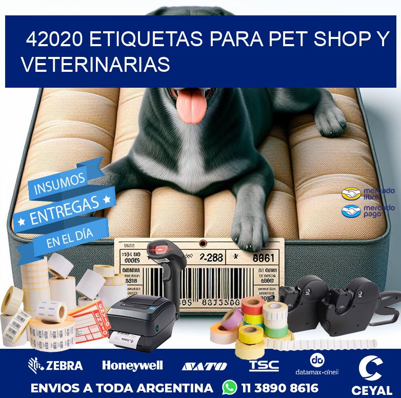 42020 ETIQUETAS PARA PET SHOP Y VETERINARIAS