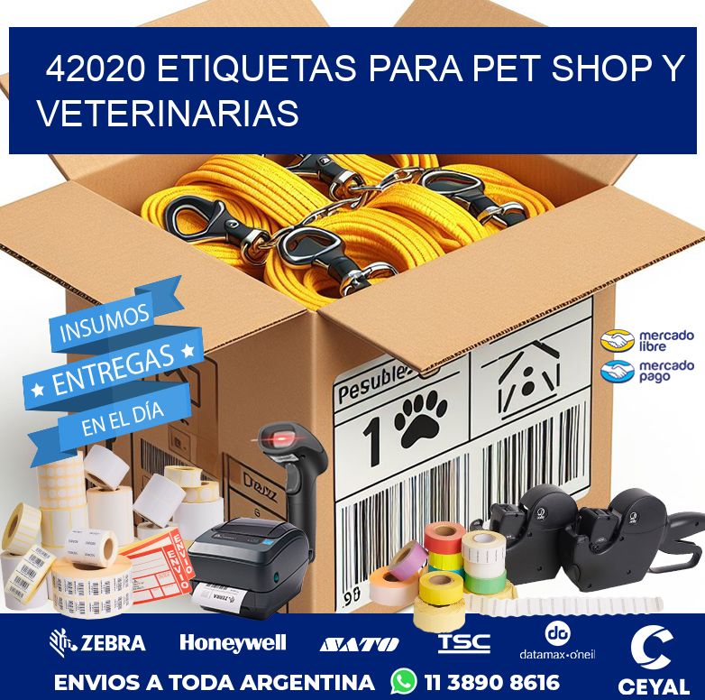 42020 ETIQUETAS PARA PET SHOP Y VETERINARIAS