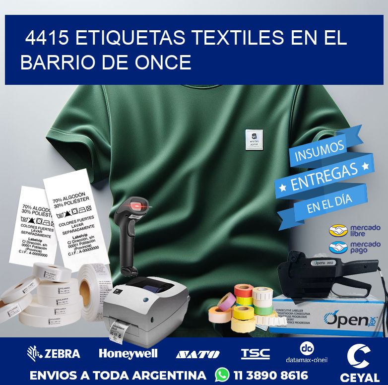 4415 ETIQUETAS TEXTILES EN EL BARRIO DE ONCE