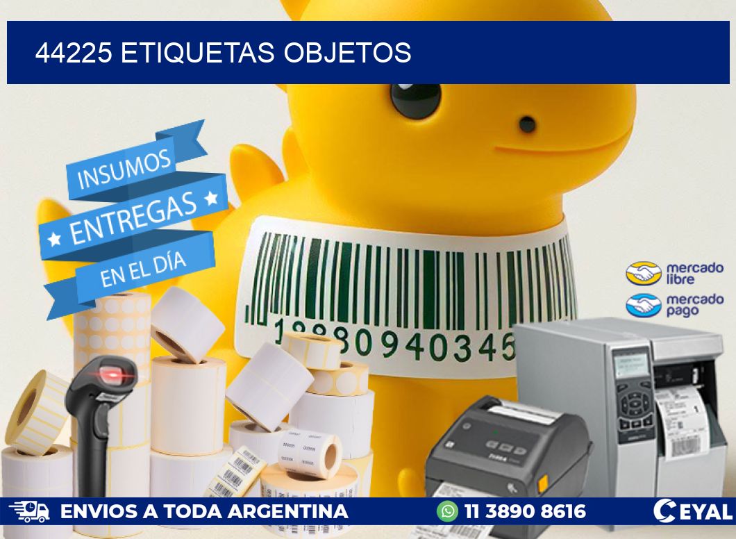 44225 etiquetas objetos
