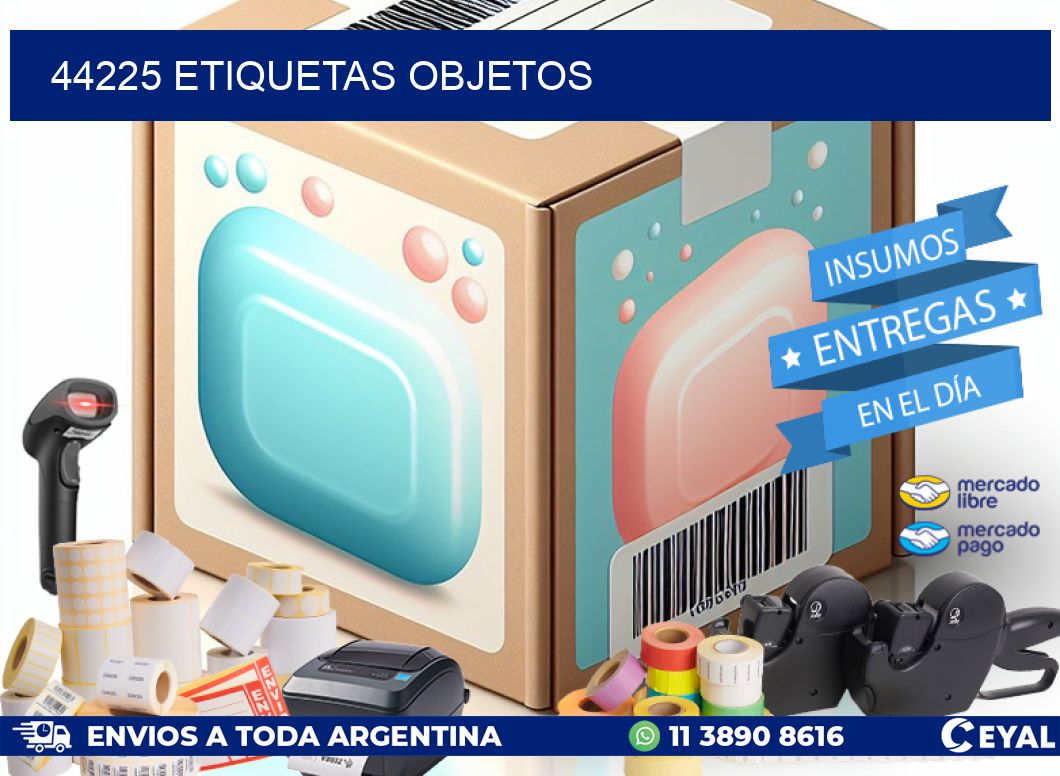 44225 etiquetas objetos
