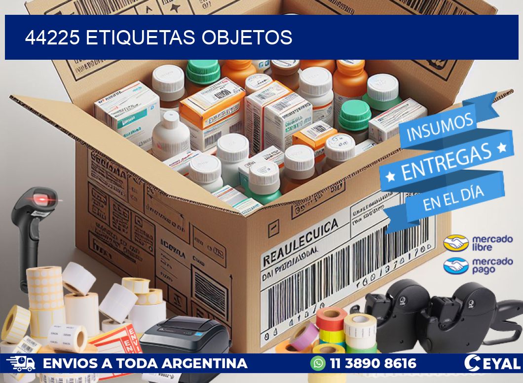 44225 etiquetas objetos