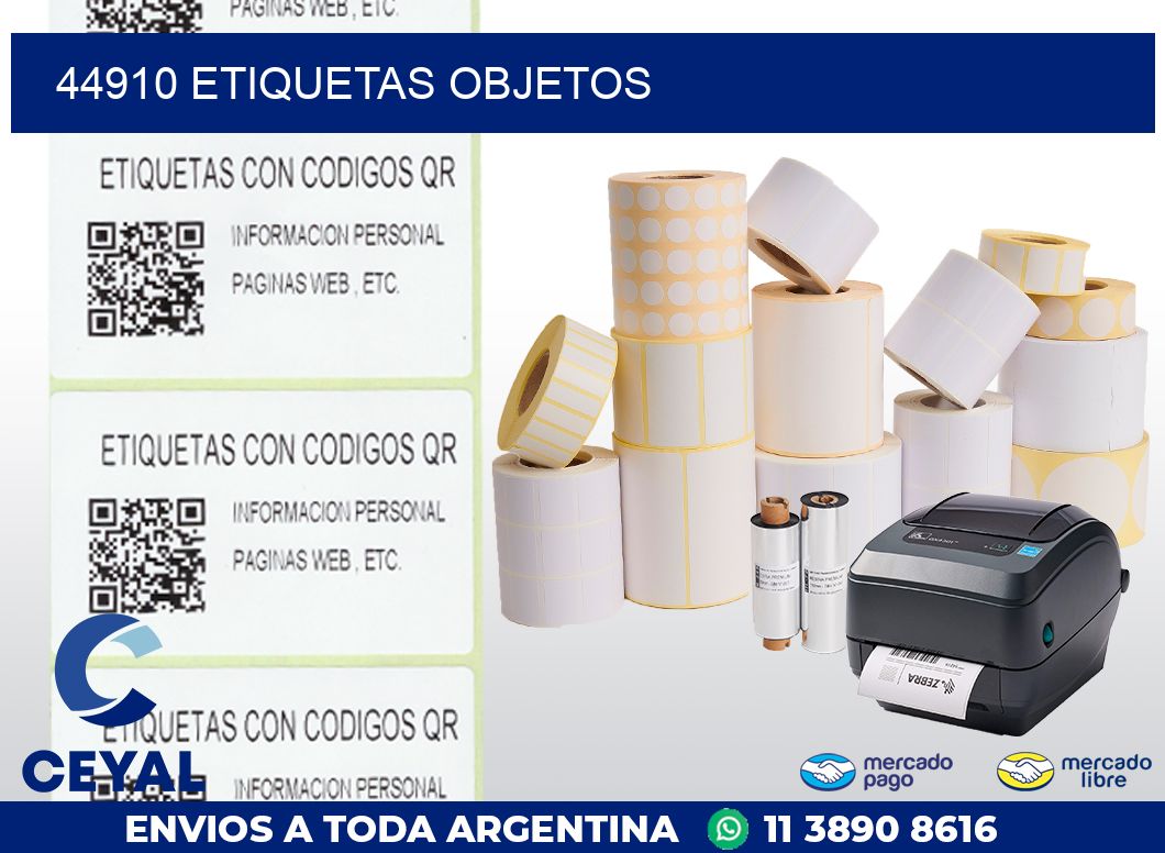 44910 etiquetas objetos