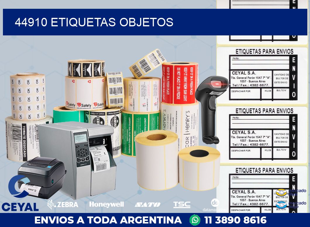 44910 etiquetas objetos
