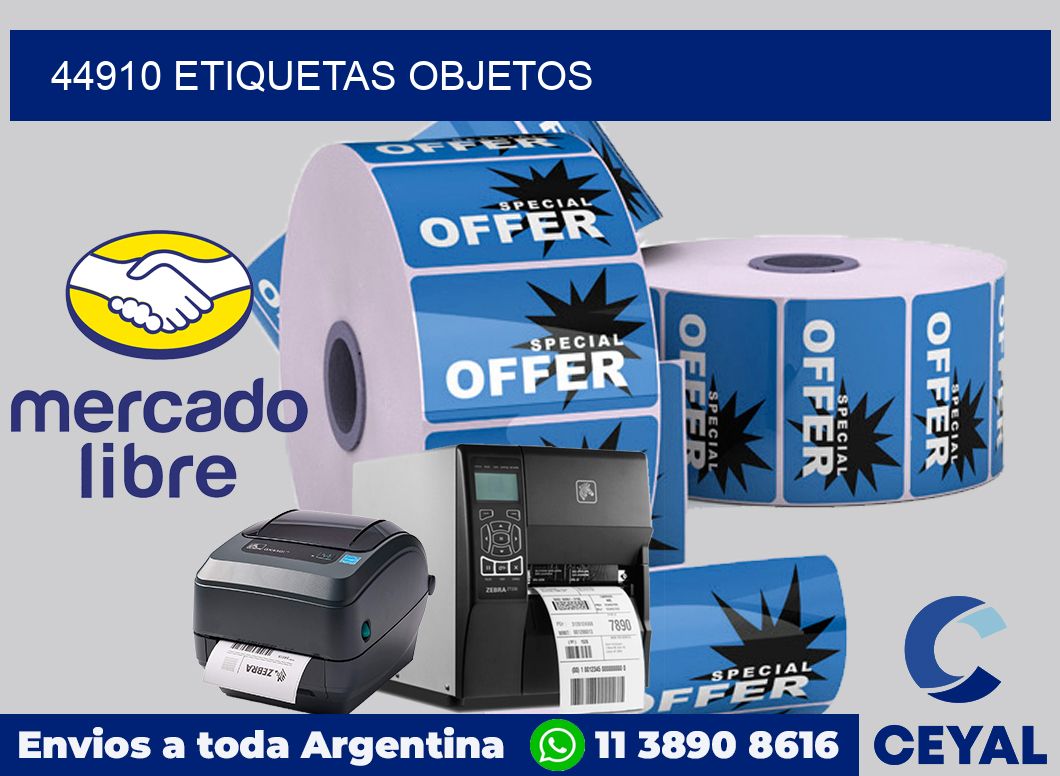 44910 etiquetas objetos