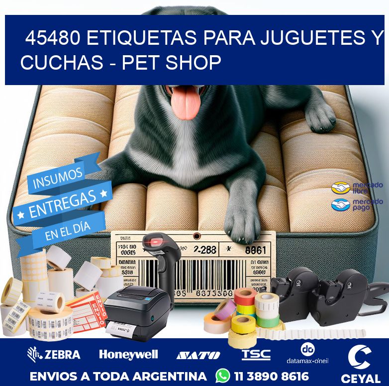 45480 ETIQUETAS PARA JUGUETES Y CUCHAS - PET SHOP
