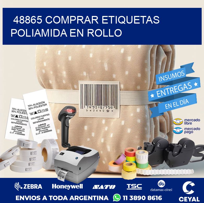 48865 COMPRAR ETIQUETAS POLIAMIDA EN ROLLO
