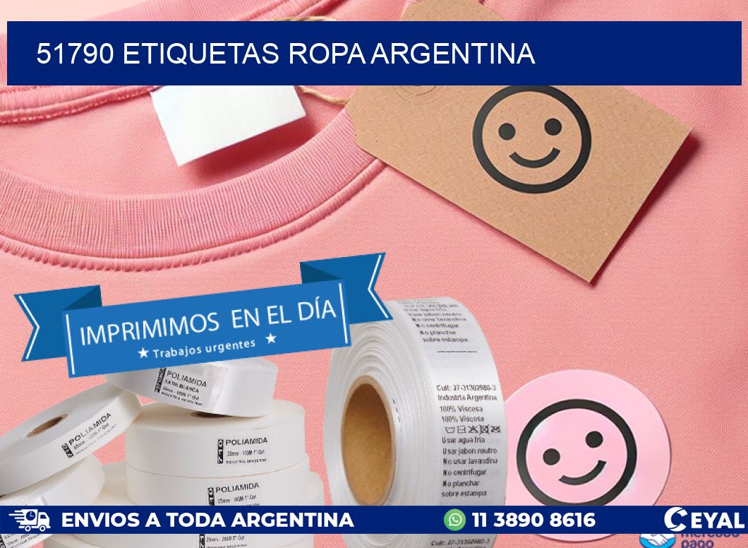 51790 ETIQUETAS ROPA ARGENTINA