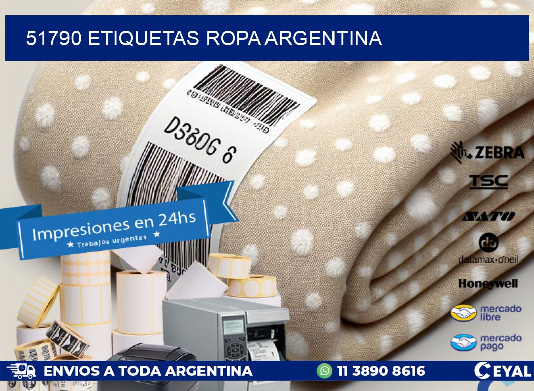 51790 ETIQUETAS ROPA ARGENTINA