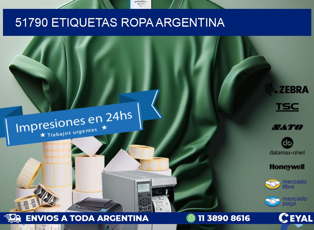 51790 ETIQUETAS ROPA ARGENTINA