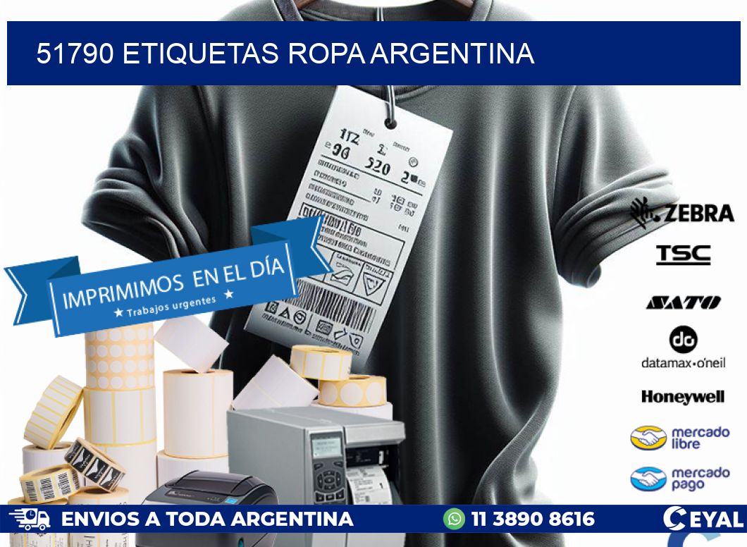 51790 ETIQUETAS ROPA ARGENTINA