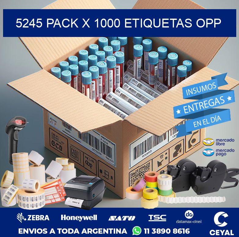 5245 PACK X 1000 ETIQUETAS OPP