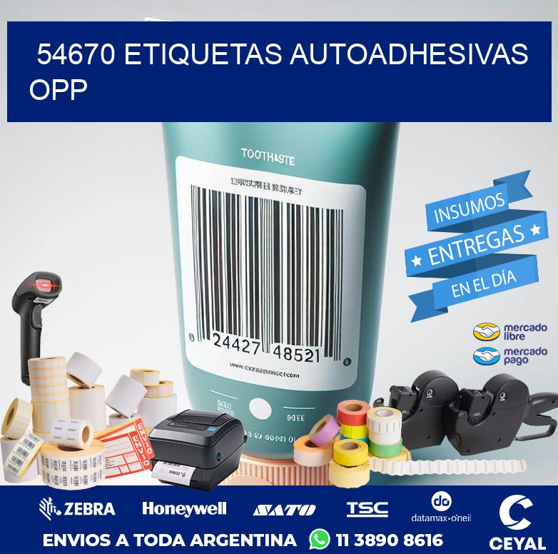 54670 ETIQUETAS AUTOADHESIVAS OPP