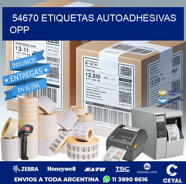 54670 ETIQUETAS AUTOADHESIVAS OPP