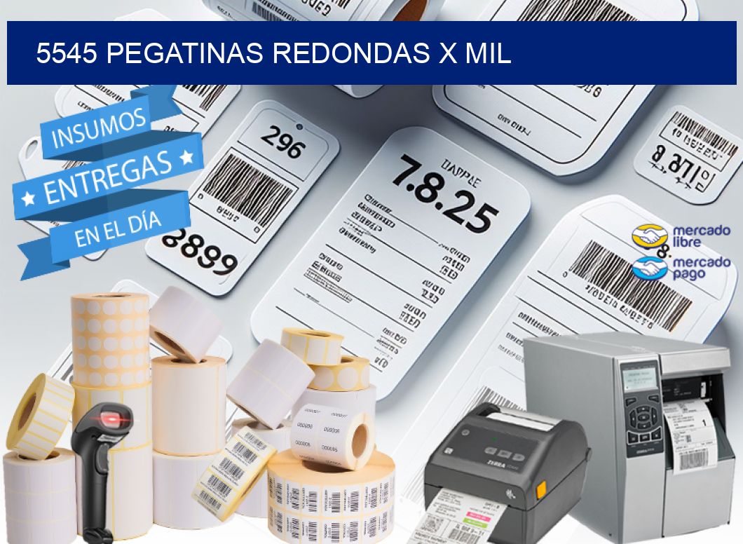 5545 PEGATINAS REDONDAS X MIL