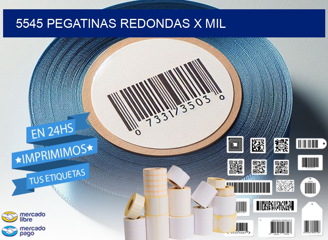 5545 PEGATINAS REDONDAS X MIL