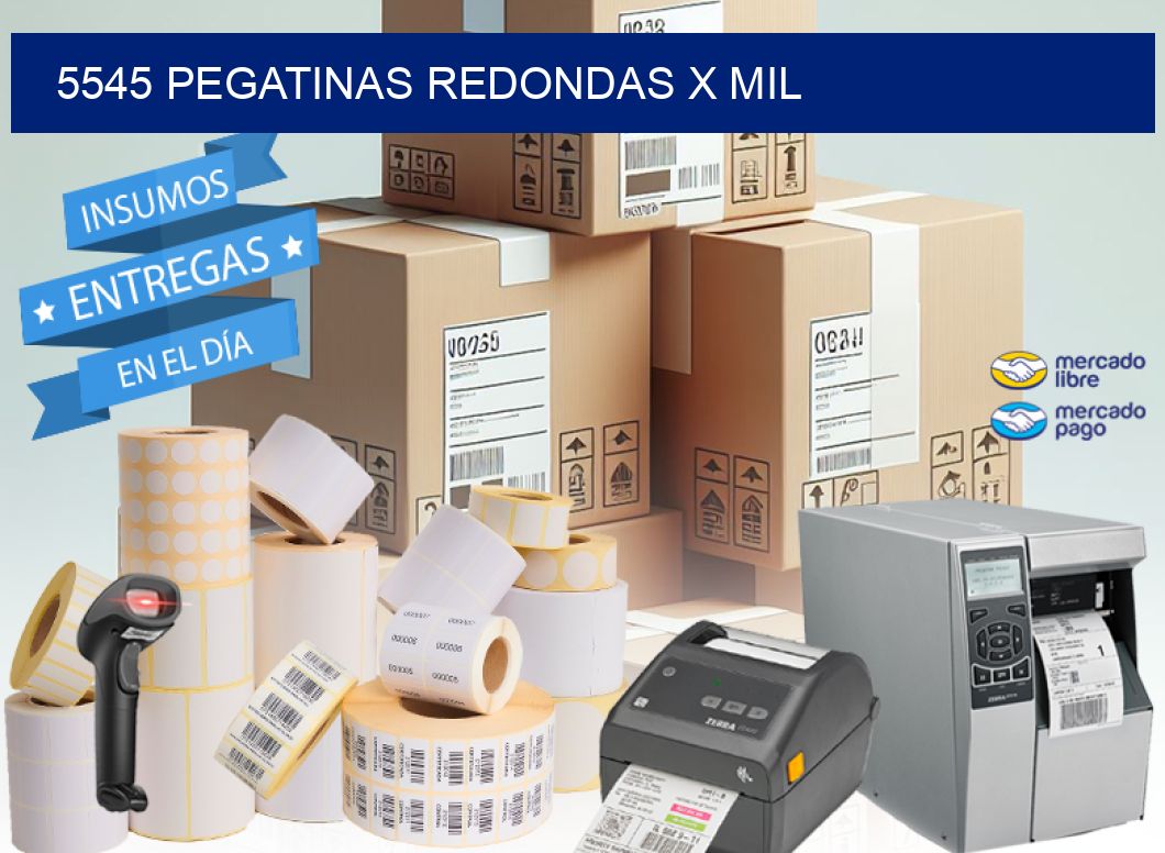 5545 PEGATINAS REDONDAS X MIL
