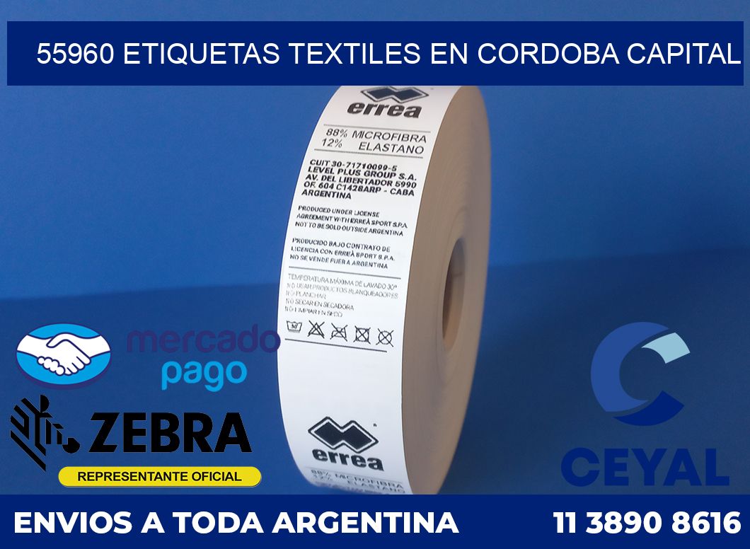 55960 ETIQUETAS TEXTILES EN CORDOBA CAPITAL