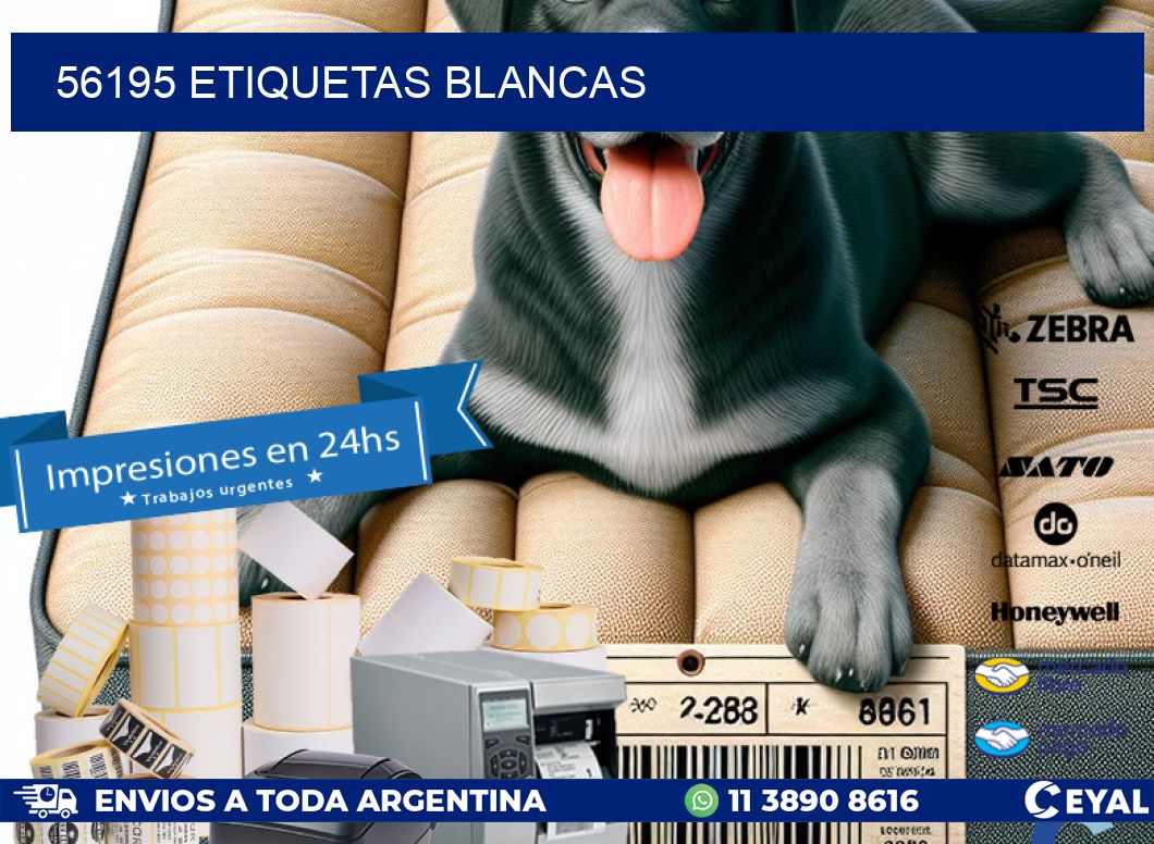 56195 ETIQUETAS BLANCAS