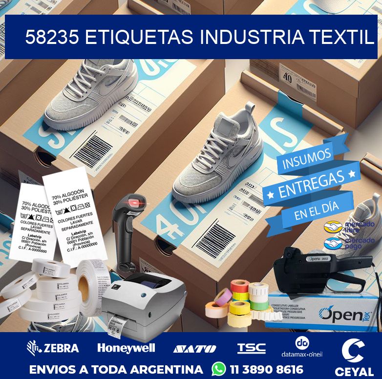 58235 ETIQUETAS INDUSTRIA TEXTIL