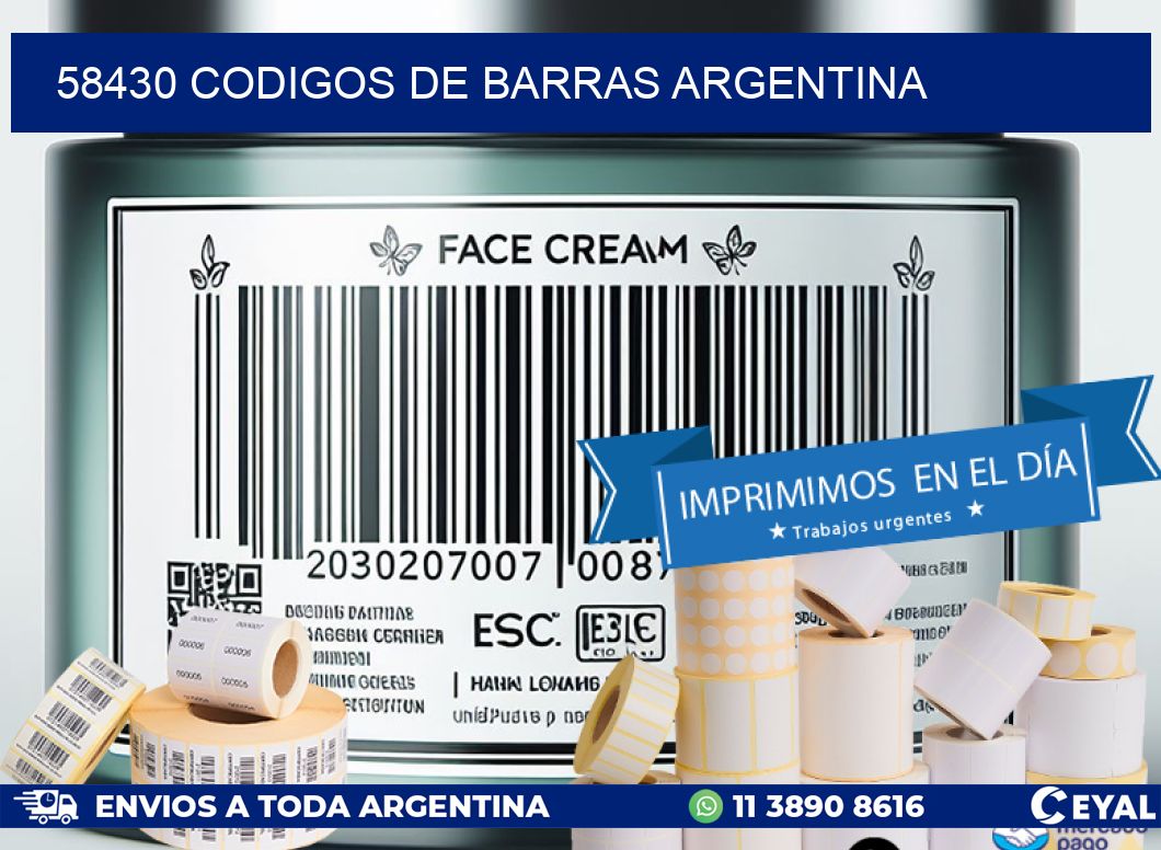 58430 CODIGOS DE BARRAS ARGENTINA