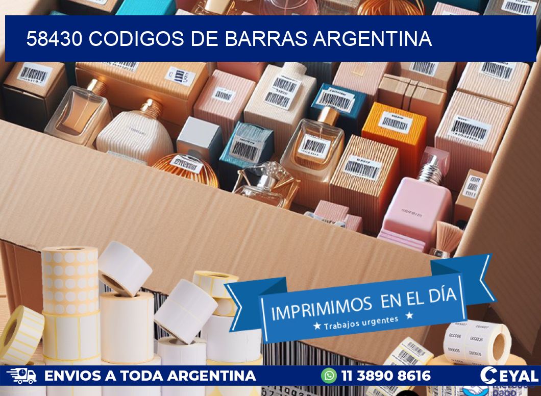 58430 CODIGOS DE BARRAS ARGENTINA