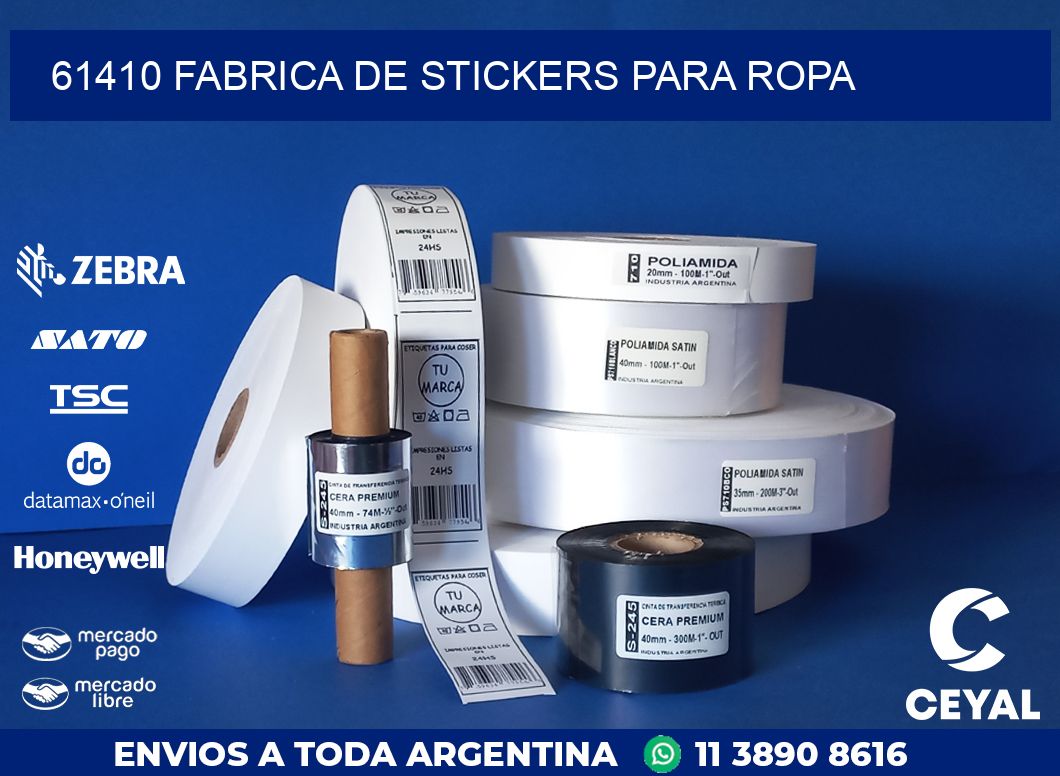 61410 FABRICA DE STICKERS PARA ROPA