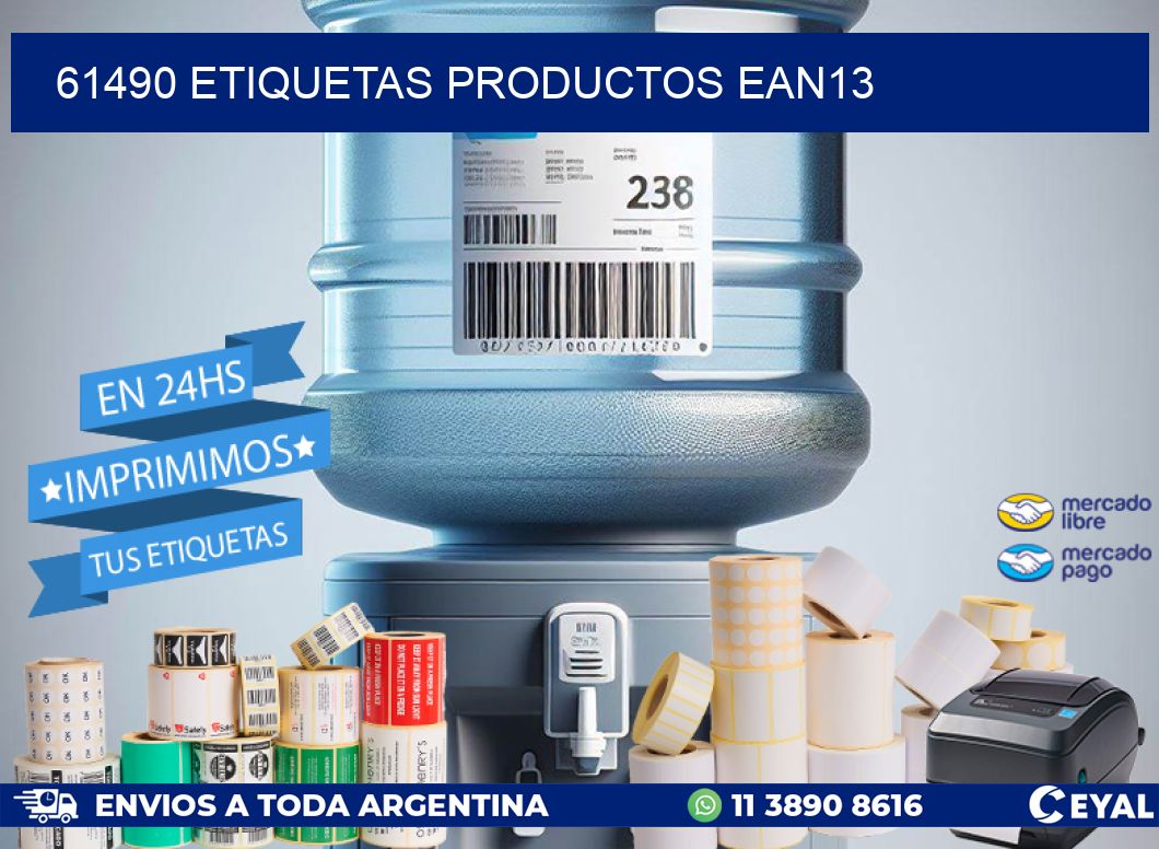 61490 etiquetas productos ean13