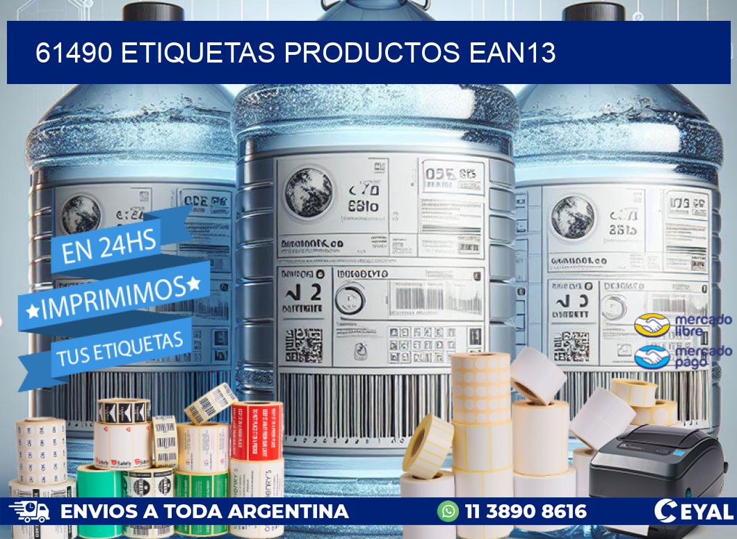 61490 etiquetas productos ean13