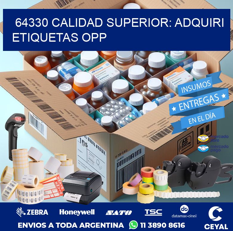 64330 CALIDAD SUPERIOR: ADQUIRI ETIQUETAS OPP
