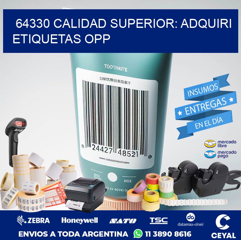 64330 CALIDAD SUPERIOR: ADQUIRI ETIQUETAS OPP
