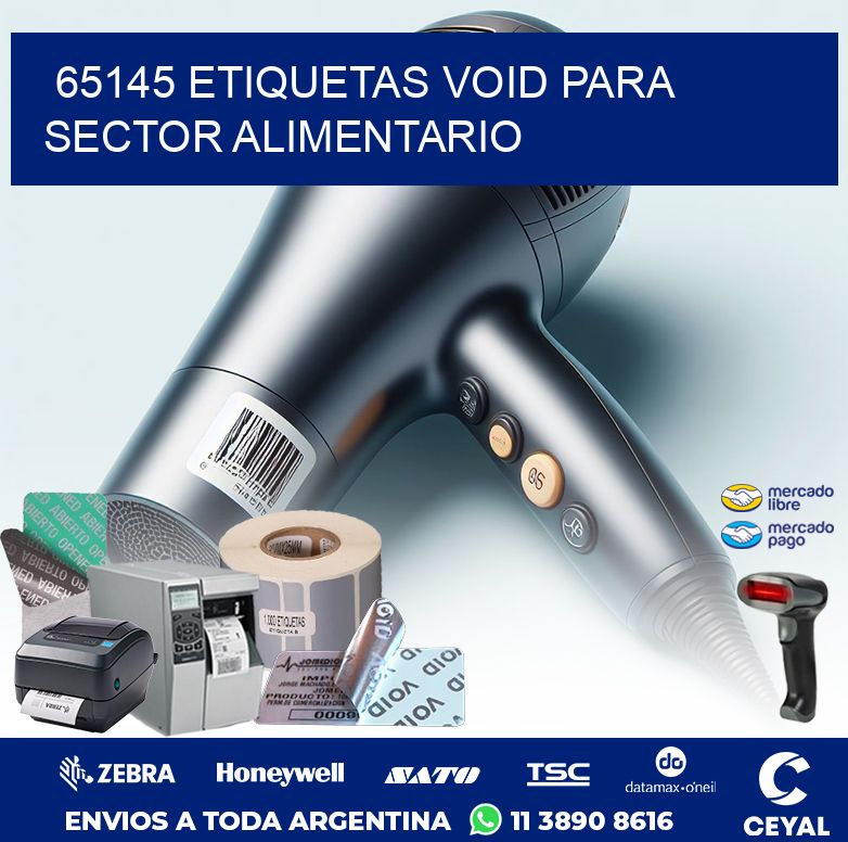 65145 ETIQUETAS VOID PARA SECTOR ALIMENTARIO