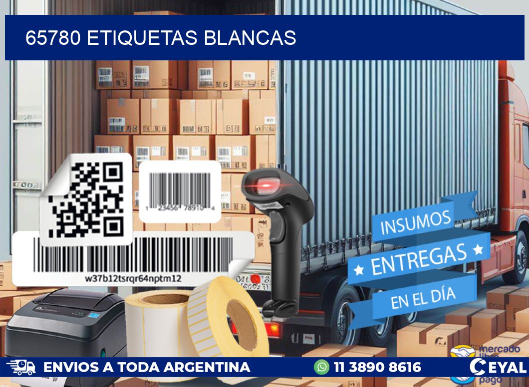 65780 ETIQUETAS BLANCAS