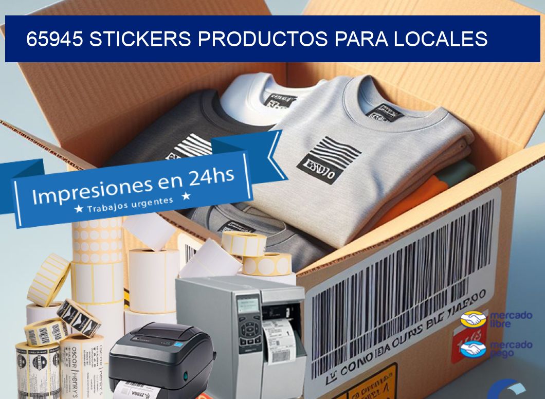 65945 STICKERS PRODUCTOS PARA LOCALES