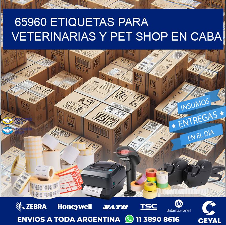 65960 ETIQUETAS PARA VETERINARIAS Y PET SHOP EN CABA