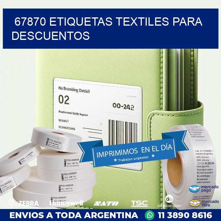 67870 ETIQUETAS TEXTILES PARA DESCUENTOS