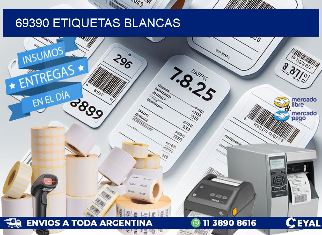 69390 ETIQUETAS BLANCAS