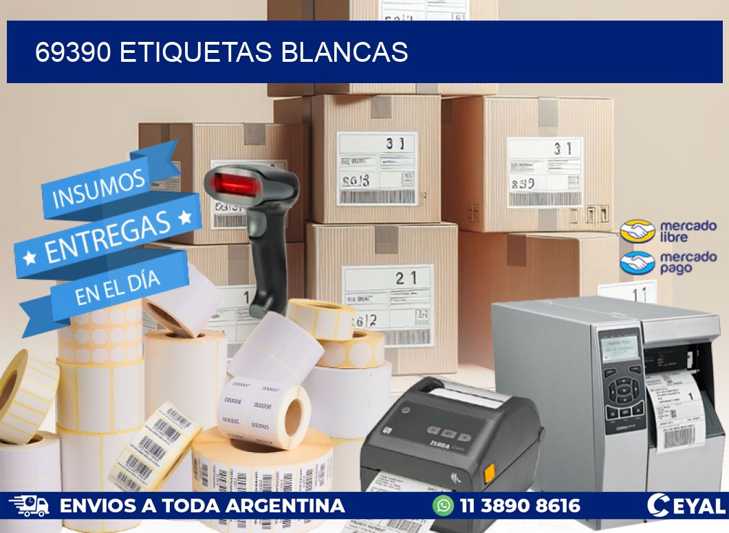 69390 ETIQUETAS BLANCAS