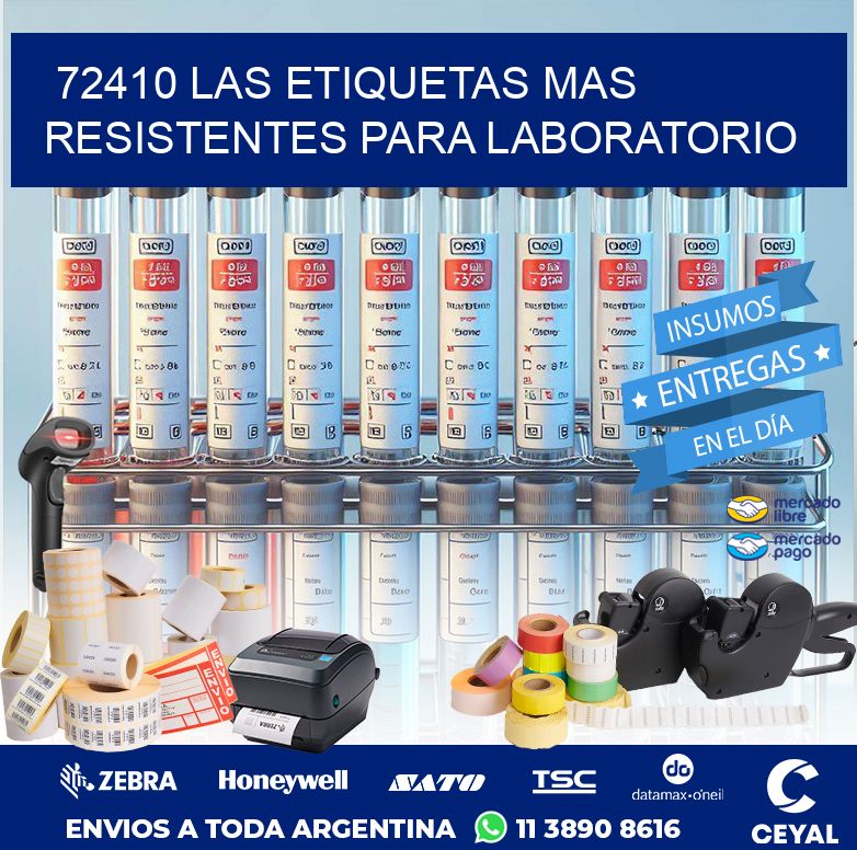 72410 LAS ETIQUETAS MAS RESISTENTES PARA LABORATORIO