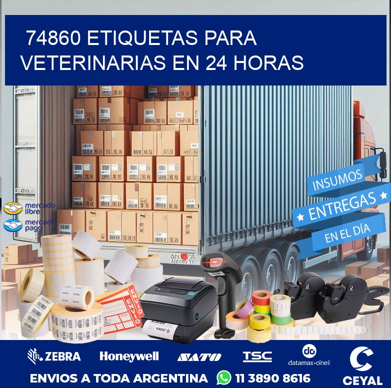 74860 ETIQUETAS PARA VETERINARIAS EN 24 HORAS