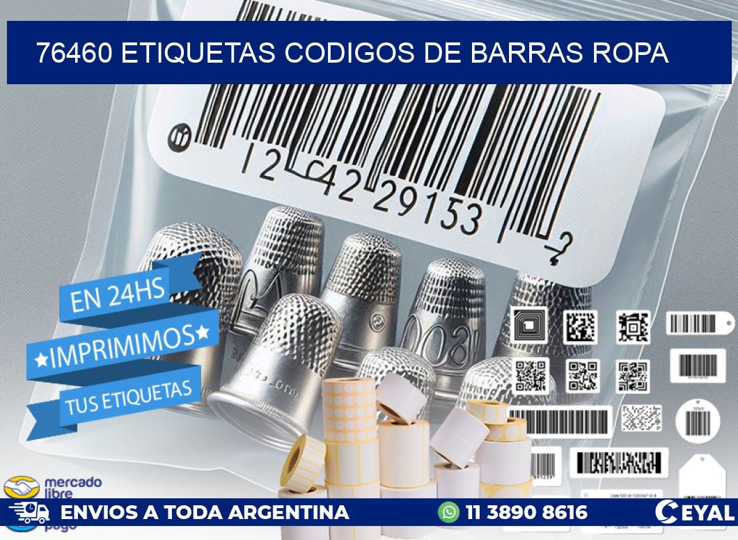 76460 ETIQUETAS CODIGOS DE BARRAS ROPA