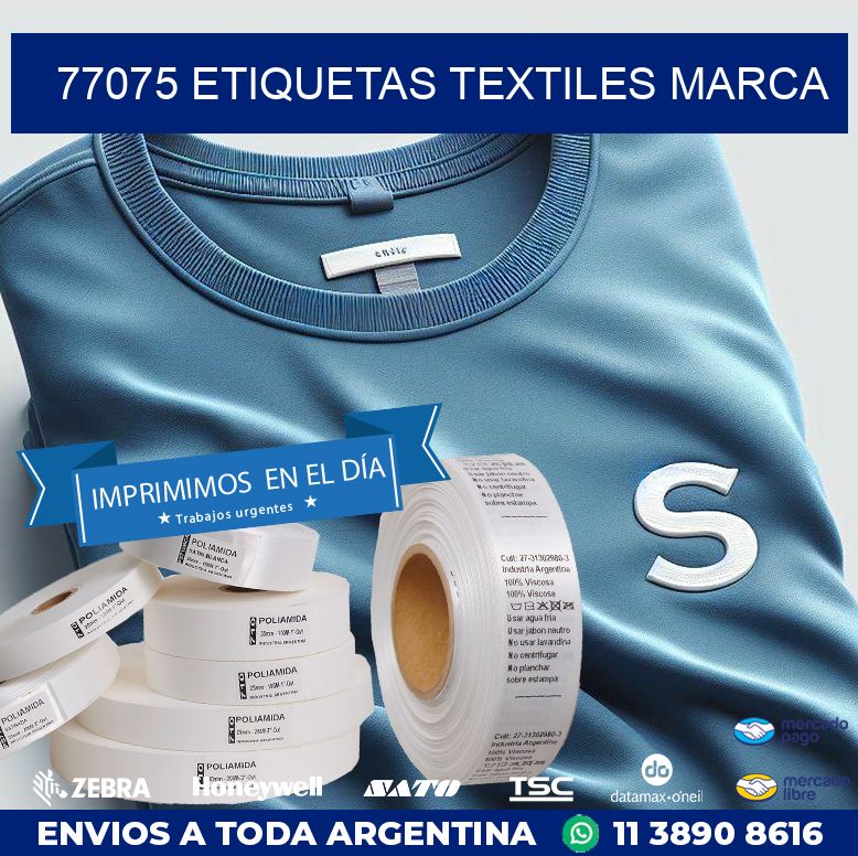 77075 ETIQUETAS TEXTILES MARCA
