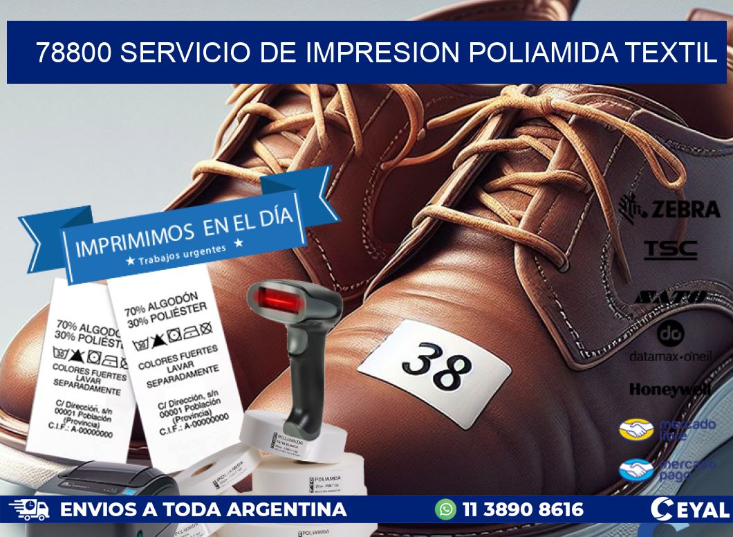 78800 SERVICIO DE IMPRESION POLIAMIDA TEXTIL