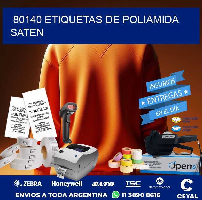 80140 ETIQUETAS DE POLIAMIDA SATEN