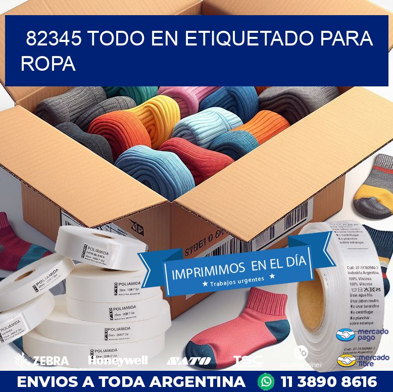 82345 TODO EN ETIQUETADO PARA ROPA