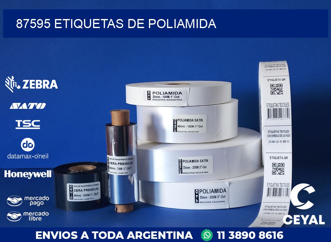 87595 ETIQUETAS DE POLIAMIDA